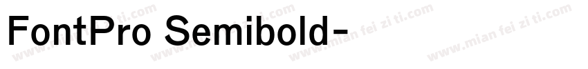 FontPro Semibold字体转换